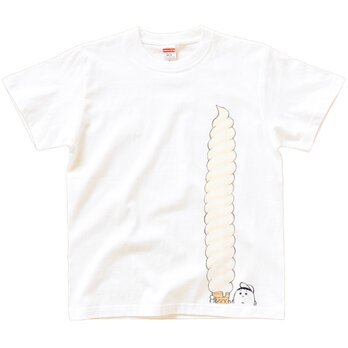 半袖 Tシャツ 『ビッグロングソフトクリーム』 メンズ レディースの画像