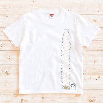 半袖 Tシャツ 『ビッグロングソフトクリーム』 メンズ レディース