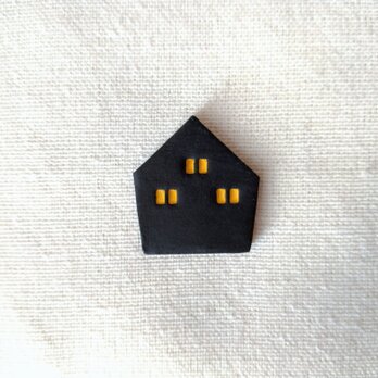 おばけのおうちブローチ