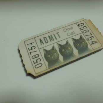 ▲黒ネコさんの切符▲の画像
