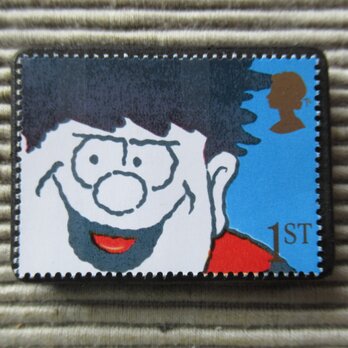 イギリス　切手ブローチ4921の画像