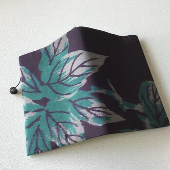 0314    ★再販★    着物リメイク    文庫サイズブックカバー    枝葉模様