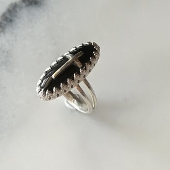 ★Sold Out【受注生産品】　　　　　　　Onyx & Cross Ringの画像