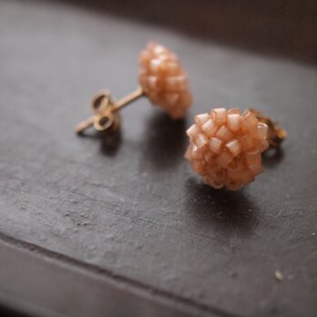 タティングレース　14kgf  confeito（コンフェイト）silk beads  pink 受注制作の画像