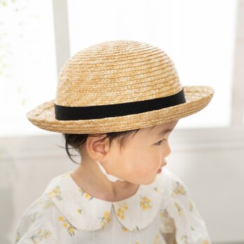 ルナ 麦わら セーラー帽子 子供用 ストローハット 帽子 56cm [UK-H010-SBK56]の画像