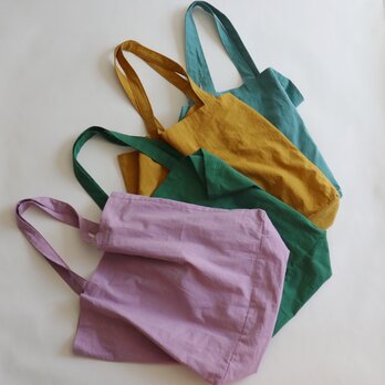 cotton linen bag (sumire)の画像