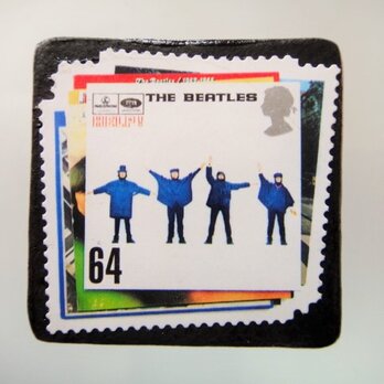 イギリス　2007年ビートルズ切手ブローチ5000の画像