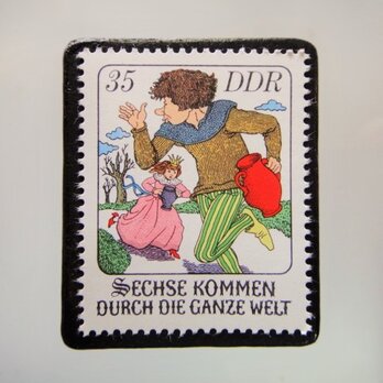 旧東ドイツ　童話切手ブローチ5035の画像