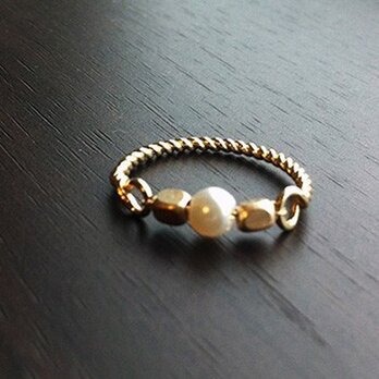Gold&Pearl　Ringの画像