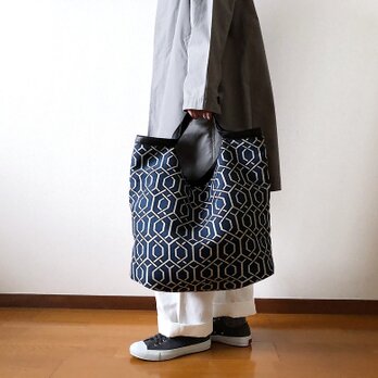 でかくたBag　Geometric ネイビーの画像