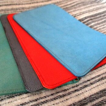 【4色選べる】ブッテーロの床革で作った小さめ書類ケースの画像