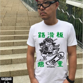 侍スケーターＴシャツ　GASBAG TOKYOの画像