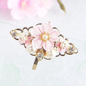 ⟪全8色⟫  桜のポニーフック （ つまみ細工＊受注制作 ）の画像