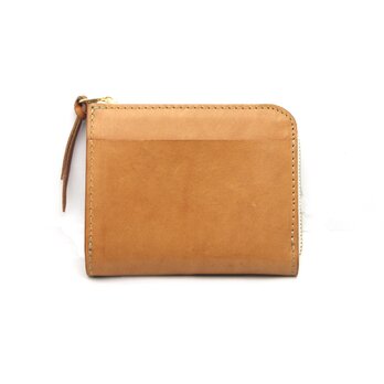 L字ファスナーコンパクトウォレット（ナチュラル）