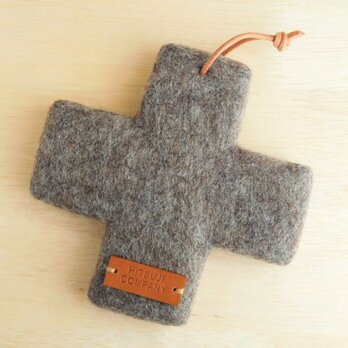 受注制作／クロスポットマット【ミディアムブラウン】