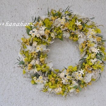 【母の日2019】イエローグリーンの野原wreathの画像