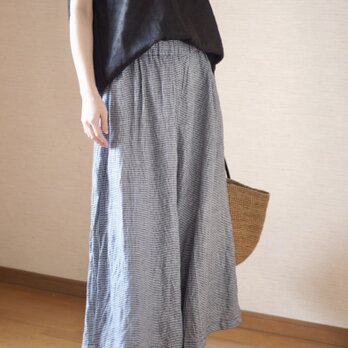 ロングワイドパンツ 千鳥