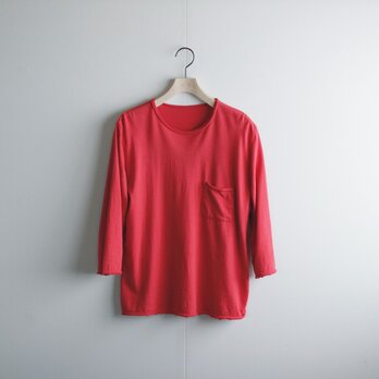 pj cotton cut off  t-shirt/red/size1&2