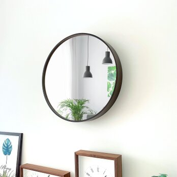 KATOMOKU plywood mirror ブラウン km-91BR 壁掛け鏡 木製 インテリアの画像