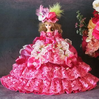 ドール服 麗しのベルサイユの薔薇 プリティーローズ フリルドールドレスの画像