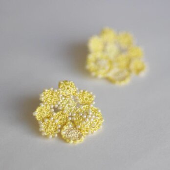 yellow spring  一点物 ピアス