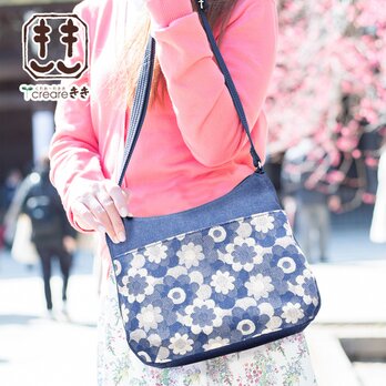 マーガレット 岡山 デニム ショルダーバッグ/ボディーバッグ 日本製 京都 DJ-20m