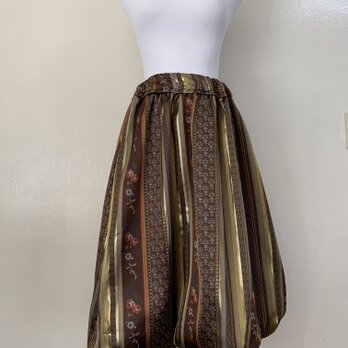 HAJIME AYUMU 柄付きジャガード 幅広ゴムスカート カジュアル オーダーS〜LLサイズ