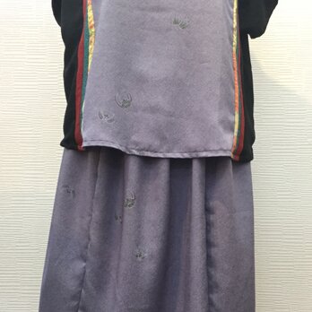 ボレロ風チュニック&スカートセット（着物リメイク）の画像