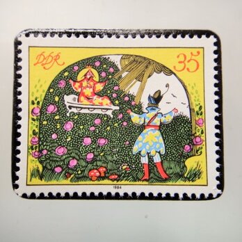 旧東ドイツ　童話切手ブローチ5118の画像