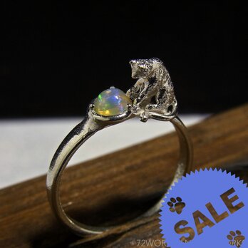 [SALE] オパールと猫  Opal & Cat Ringの画像