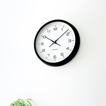 KATOMOKU muku clock 11 ブラック km-94BK 木製 無垢材