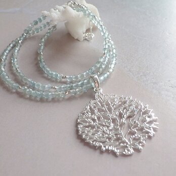 *sv925*Coral Reef Seaside Necklace アパタイトネックレス/ブレスレットの画像