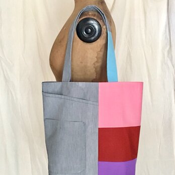 totebag /ヴィンテージ カラフルトートバッグ    ■tf-350の画像