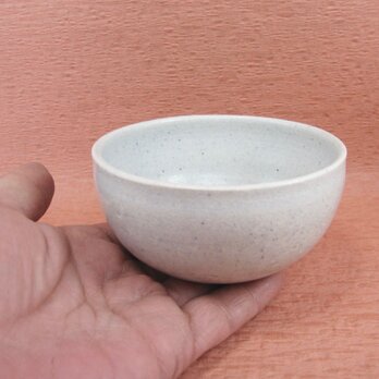 陶器 丸型小鉢　薄青灰釉　【190432】の画像