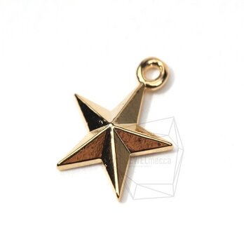 PDT-074-G【4個入り】ミニスターペンダント,Glossy Gold Plated Mini Starの画像