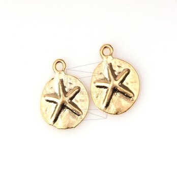 PDT-185-MG【4個入り】ヒトデ化石ペンダント,Mini Starfish Fossil Pendantの画像