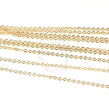 CHN-001-G【10m】ネックレスチェーン,235sf, Chain,shiny gold platedの画像