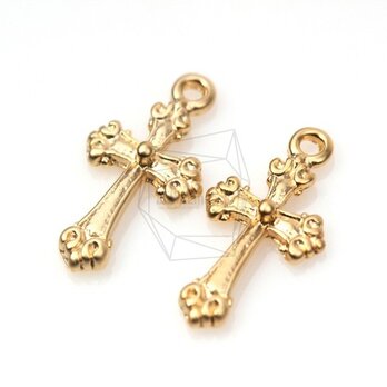 PDT-242-MG【4個入り】クロスペンダント/Cross Pendant/ 10mm x 18mmの画像