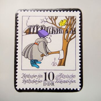 ドイツ　童話切手ブローチ　5142の画像