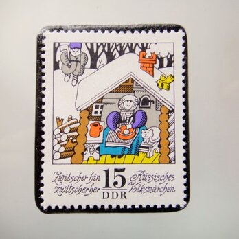 ドイツ　童話切手ブローチ　5143の画像
