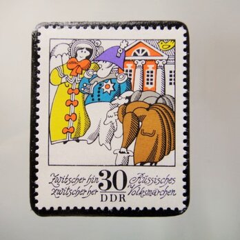 ドイツ　童話切手ブローチ　5145の画像