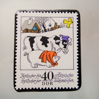 ドイツ　童話切手ブローチ　5147の画像