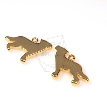 PDT-281-G【2個入り】フラット子犬シャドウペンダント,Flat puppy Shadow Pendantの画像