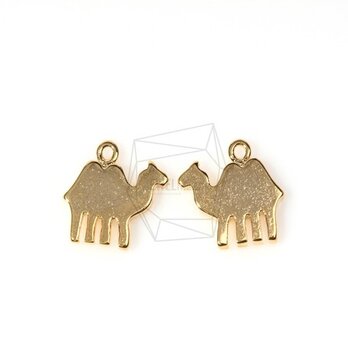 PDT-289-G【2個入り】フラットキャメルシャドウペンダント,Flat Camel Shadow Pendantの画像