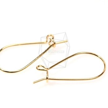 ERG-046-G【6個入り】ピアスフック,French Ear wire/ 13mm x 23mmの画像