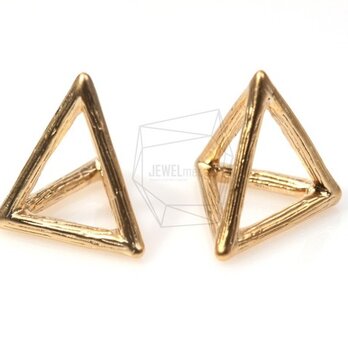 PDT-340-MG【2個入り】3Dトライアングルピラミッドペンダント,Triangle Pyramid Pendantの画像