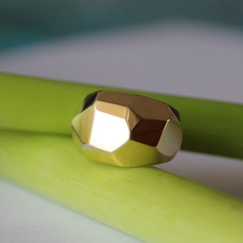 光る石を探して  真鍮リング