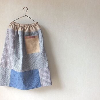 江南の色～上海木綿のいろいろスカートの画像