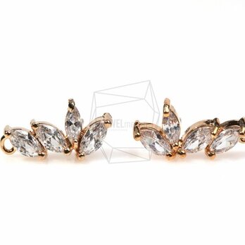 ERG-055-G【2個入り】キュービックジルコニアピアス,CZ Ear Postの画像