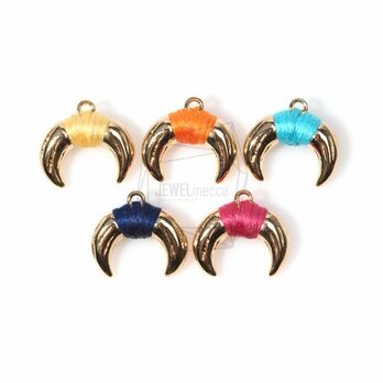 PDT-555-G【1個入り】クレセントチャーム,Crescent Charm/ 17mm x 16mmの画像